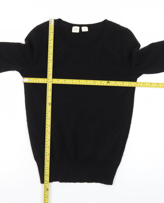 GAP Women’s Black 100% Cashmere Crew Neck Jumper XS