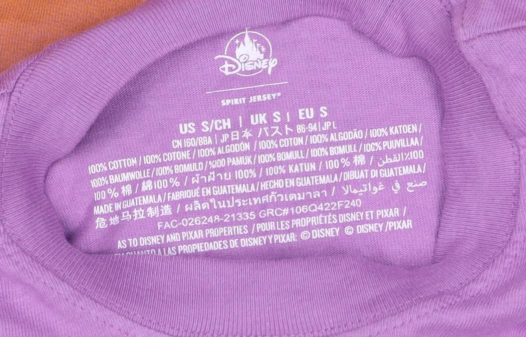 Disney Women Purple Up Paradise Falls Long Sleeve Jersey T-Shirt S