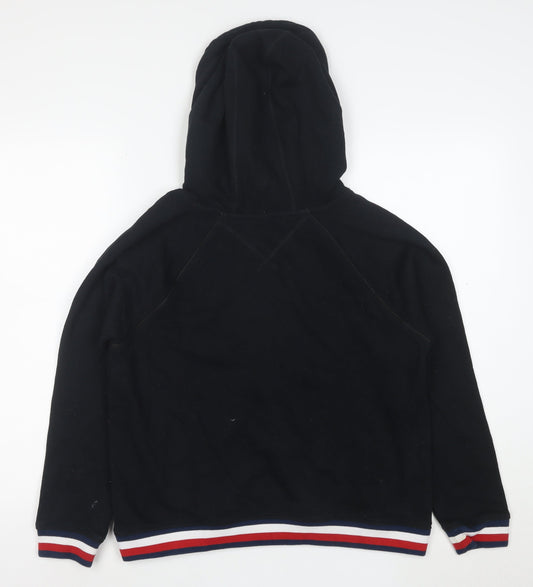 Tommy Hilfiger Sport Womens Black Hoodie Medium Drawstring Pullover