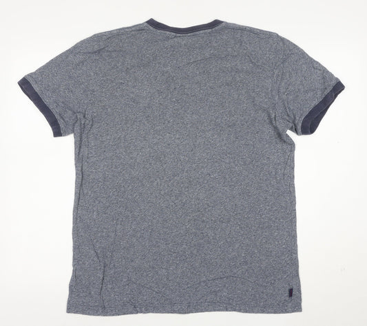 Superdry Men's Blue Crew Neck Short Sleeve T-Shirt Size L