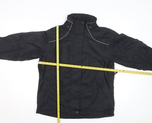 Viking Mens Black L Waterproof Windproof Creekside Rain Jacket