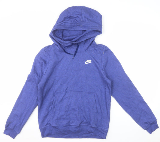 Nike Men's Blue Small Pullover Hoodie Sweatshirt Logo Sportswear
