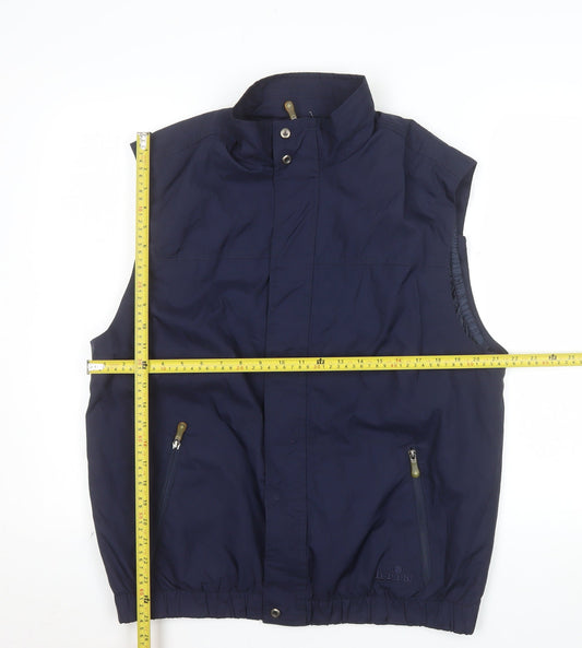 North End Men's Blue Regular Fit Polyester Bodywarmer Size M