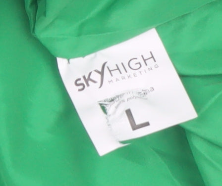 SkyHigh Marketing Men's Green Puffer Waistcoat L Sports Casual