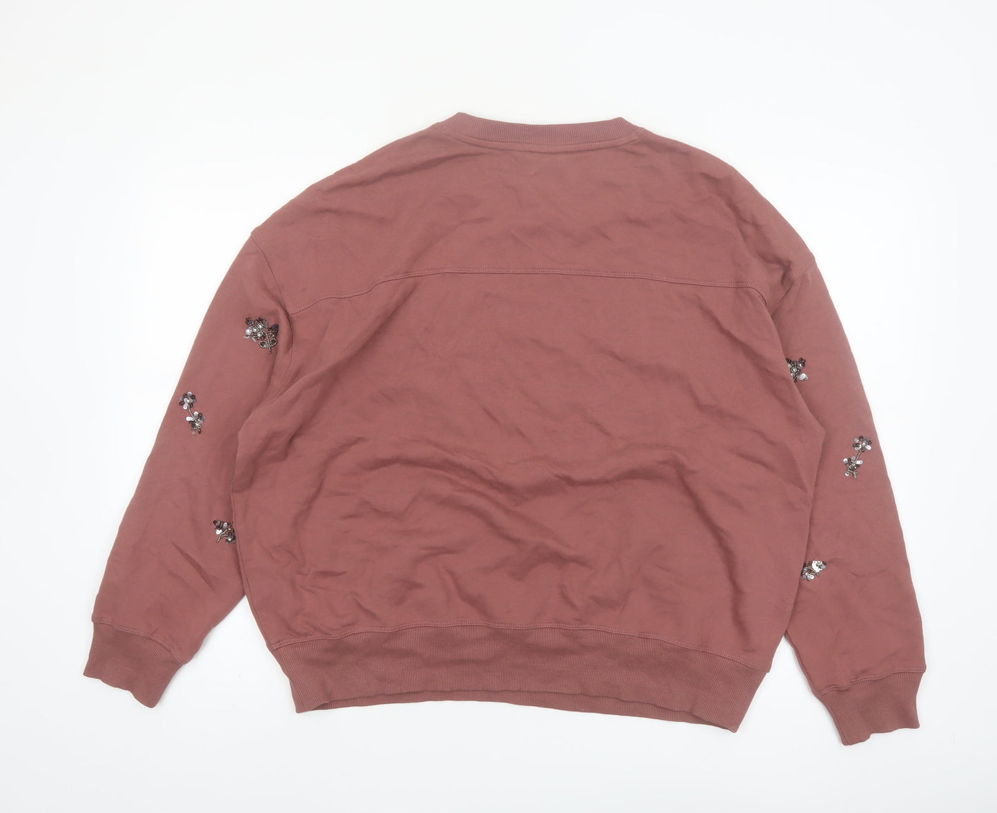 Marks and Spencer Per Una Women’s Pink Embellished Pullover Sweatshirt M