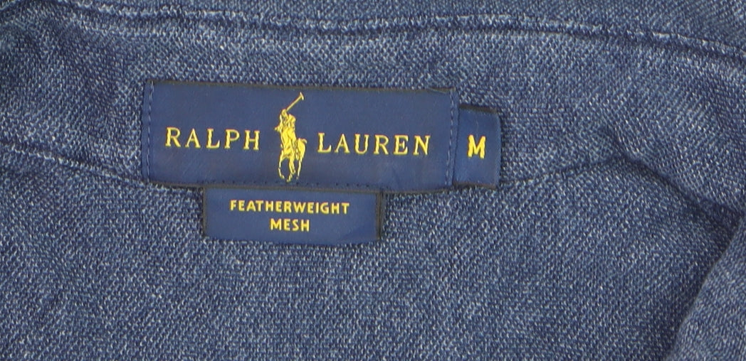 Ralph Lauren Men's Blue Cotton Button-Down Long Sleeve Shirt M