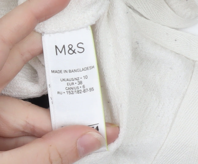 Marks and Spencer Women Black White Stripe Shift Dress Size 10