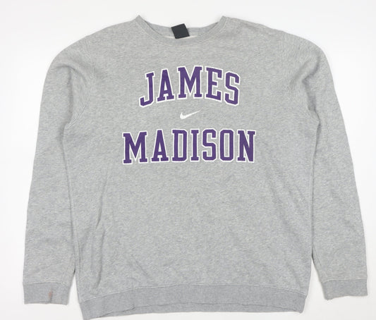Nike Men’s Grey James Madison Pullover Sweatshirt L