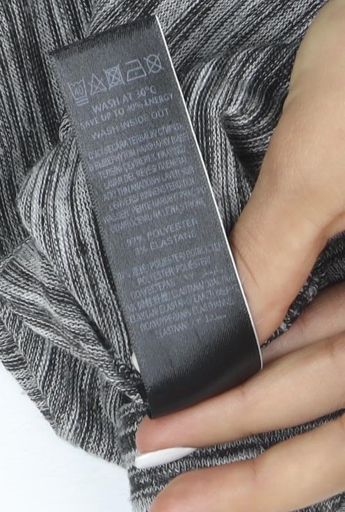 Marks and Spencer Women's Grey Open Front Long Sleeve Cardigan Size 16