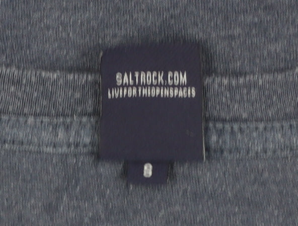 Saltrock Men's Blue Short Sleeve Crew Neck Graphic T-Shirt Size S
