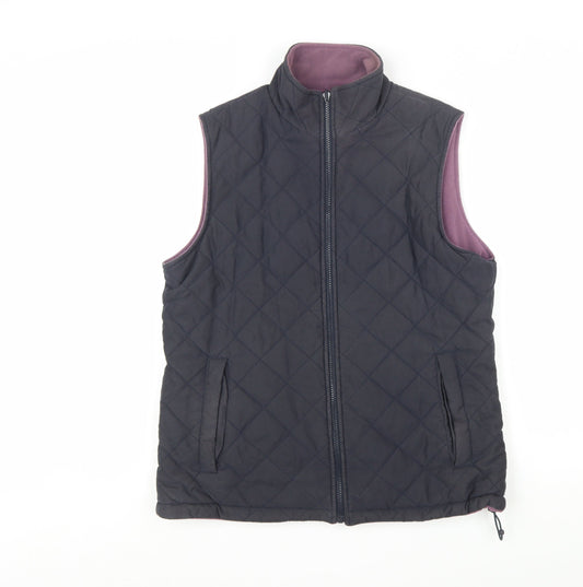Peter Storm Womens Black Quilted Bodywarmer Gilet Size 14