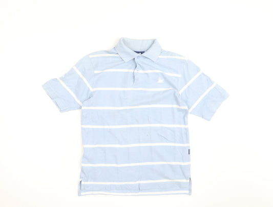 The Royal Yacht Britannia Men's Blue Striped Polo Shirt Size S
