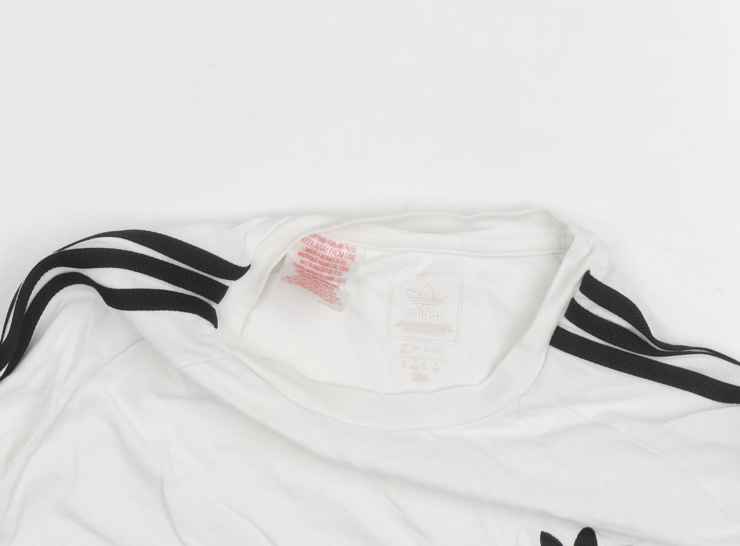 Adidas Boys White Long Sleeve T-Shirt 10-11 Years Sports Regular Fit
