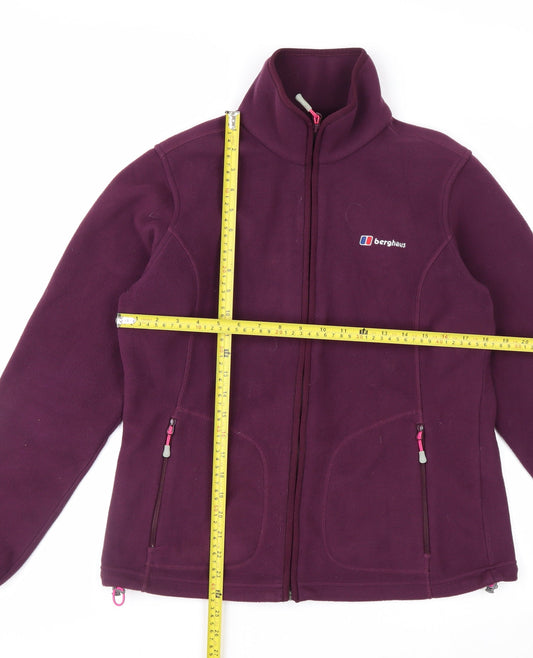 Berghaus Women's Purple Fleece Jacket Size 12 Lightweight Outdoor
