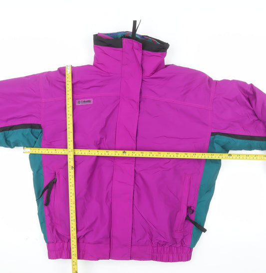 Columbia Women’s Purple Ski Jacket M Retro Bugaboo Waterproof Winter Coat