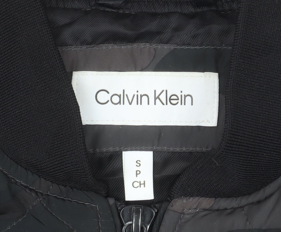 Calvin Klein Men's Multicoloured Camouflage Quilted Bomber Jacket Size S