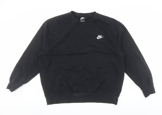 Nike Men's Black XL Pullover Crew Neck Fleece Sweatshirt