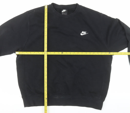 Nike Men's Black XL Pullover Crew Neck Fleece Sweatshirt