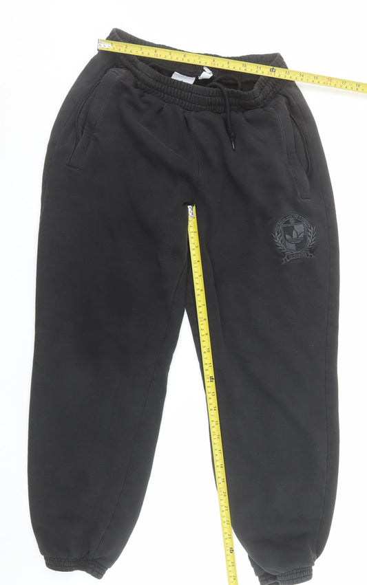 adidas Men's Black 2XL Jogger Sweatpants Fleece Activewear Trousers