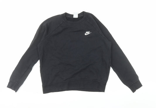 Nike Men's Black Fleece Pullover Sweatshirt M Regular Fit