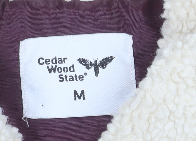 Cedar Wood State Men's Brown Size M Quilted Padded Bodywarmer Waistcoat