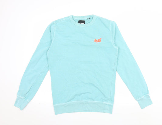 Superdry Men's Blue XS Crew Neck Pullover Sweatshirt