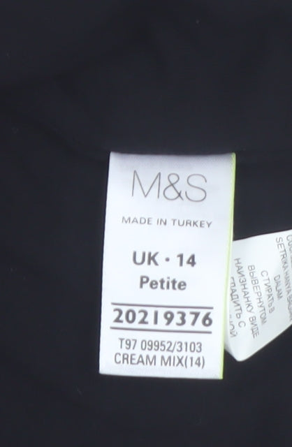 Marks and Spencer Womens Multicoloured Snake Print Blazer UK 14 Petite