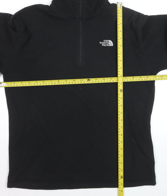The North Face Men's Black Polartec Fleece 1/2 Zip Pullover Sweatshirt M