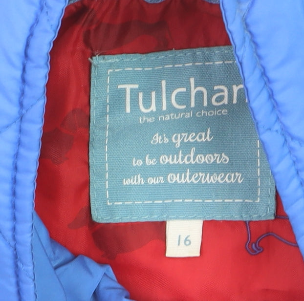 Tulchan Women's Blue Quilted Lightweight Waistcoat Size 16