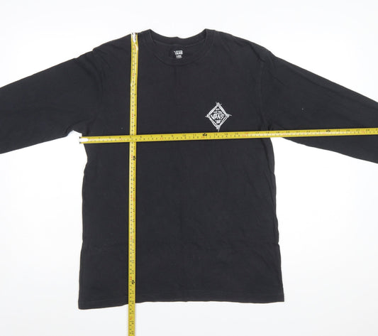 Vans Men's Black Long Sleeve Graphic T-Shirt Size XL