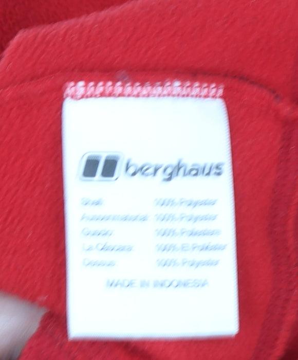Berghaus Men’s Red Fleece Full Zip Lightweight Outdoor Jacket Size M