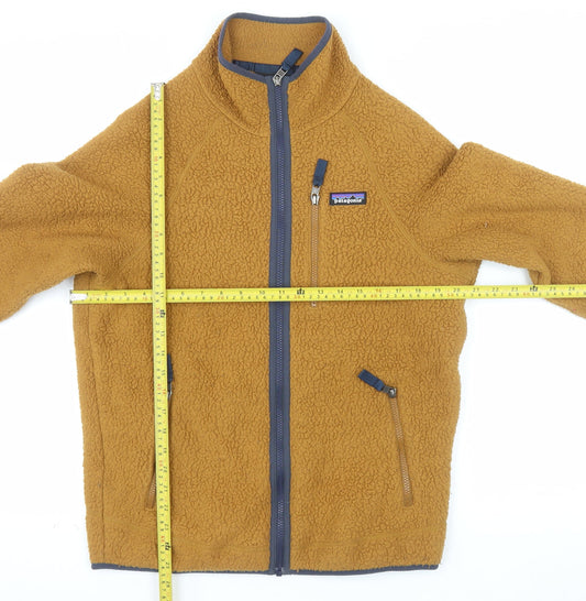 Patagonia Men's Brown Fleece Full Zip Jacket Size M Outdoor Casual
