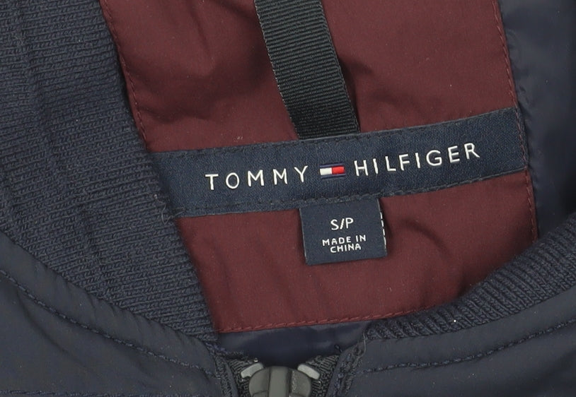 Tommy Hilfiger Men's Blue Padded Bomber Jacket Size S
