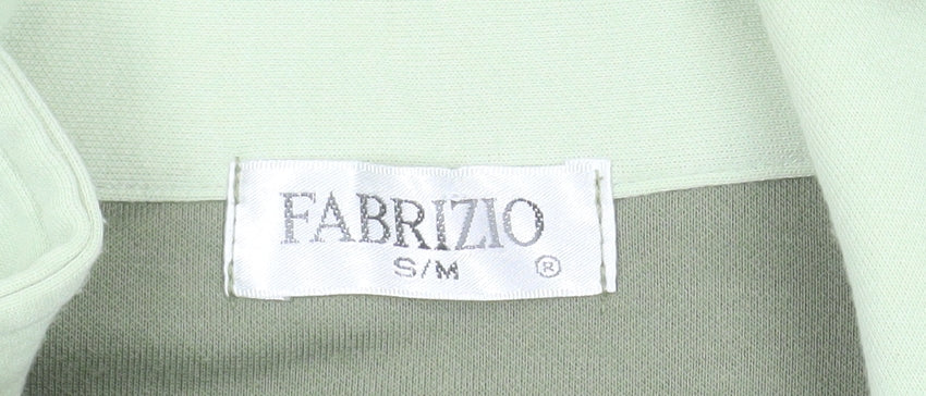 Fabrizio Men's Green Full Zip Sweatshirt S Lightweight