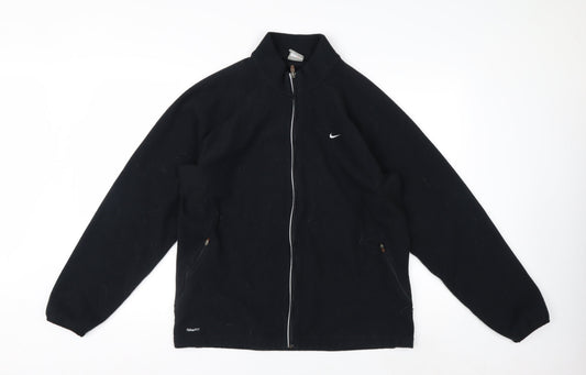 Nike Men's Black L Polyester Fleece Full Zip Jacket
