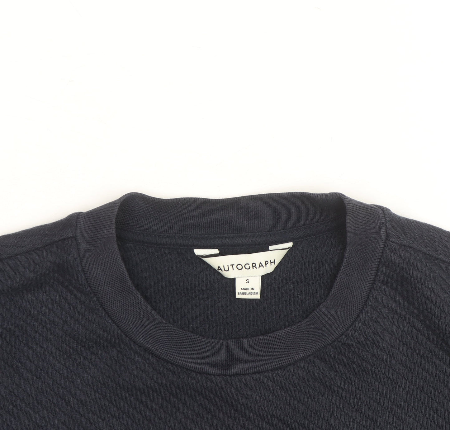 Marks and Spencer Autograph Men's Blue Small Crew Neck Sweatshirt
