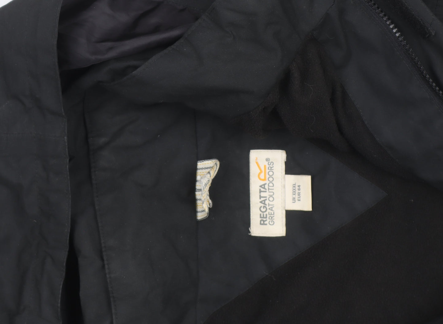 Regatta Men's Black 3XL Hooded Waterproof Parka Jacket