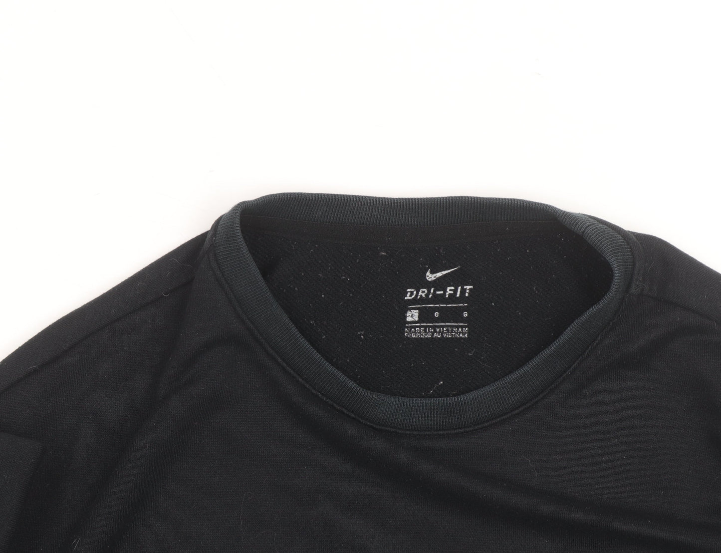 Nike Men's Black Dri-FIT Crew Neck Pullover Sweatshirt L Athletic