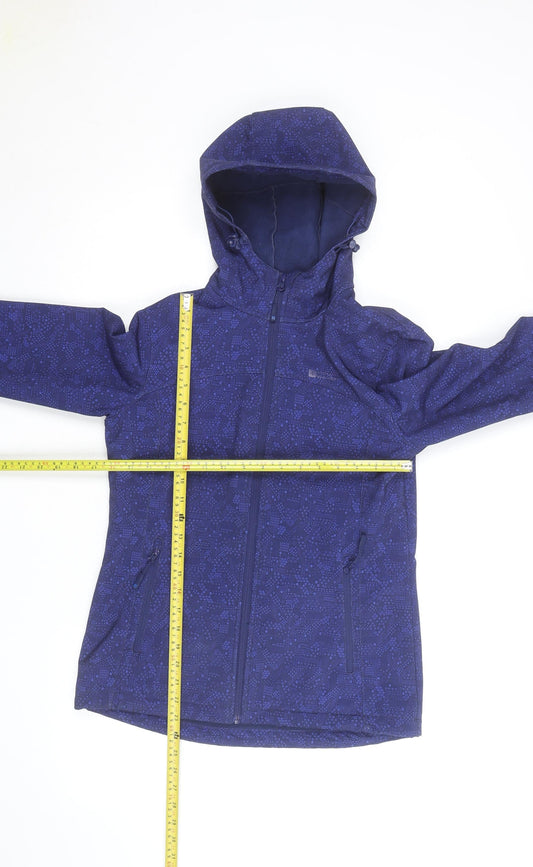 Mountain Warehouse Women's Blue Size 14 Softshell Hooded Jacket
