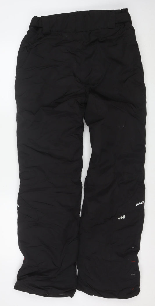 Wedze Men's Black M Ski Snow Pants Insulated Waterproof Trousers