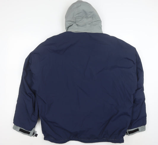 Gotcha Snowgear Men's Grey Hooded Ski Jacket Size L Waterproof