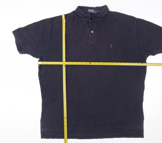 Ralph Lauren Men's Blue Cotton Polo Shirt Size Small