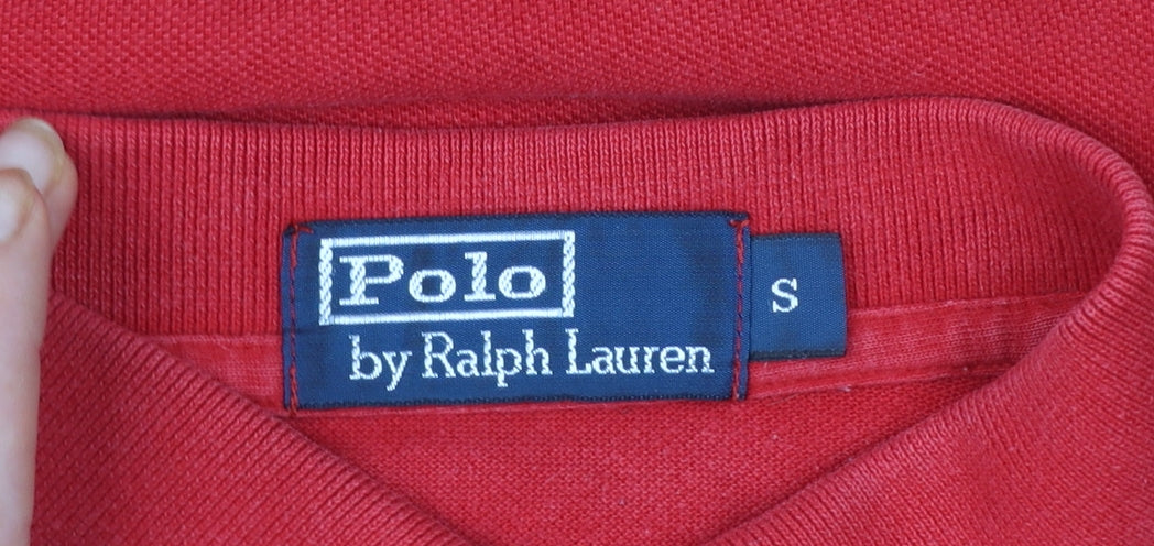 Ralph Lauren Men's Red Cotton Short Sleeve Polo Shirt Size S