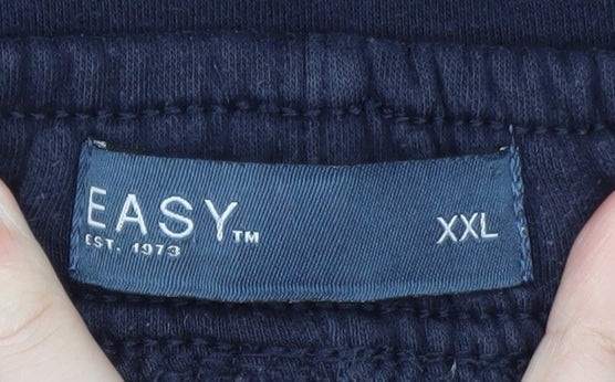 EASY Mens Navy XXL Jogger Sweatpants with Drawstring Waist