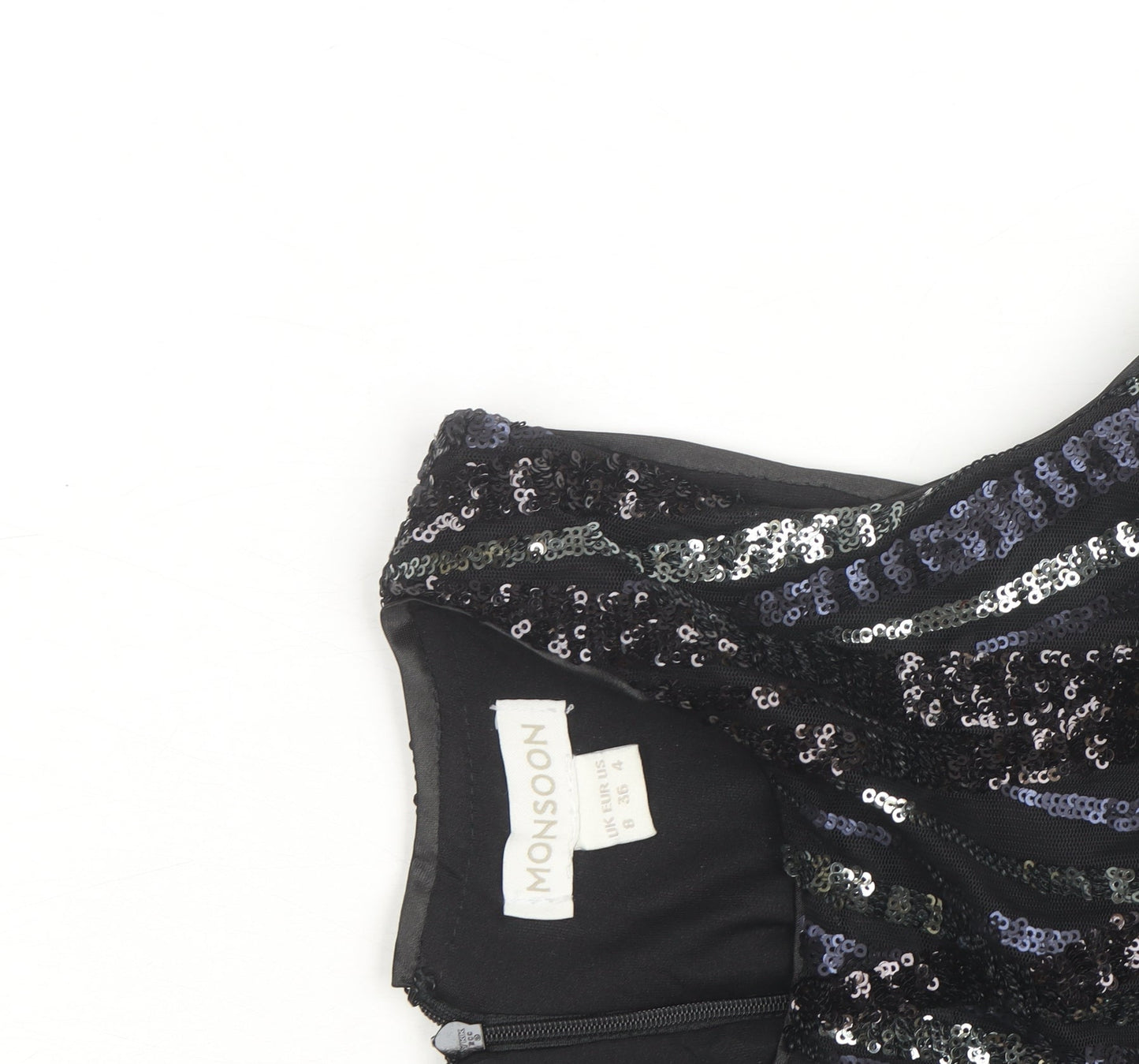Monsoon Women’s Black Sequin Shift Party Dress Size 8