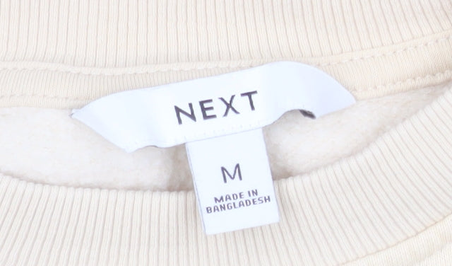 Next Men’s Beige Brooklyn Crew Neck Sweatshirt M Autumn Winter