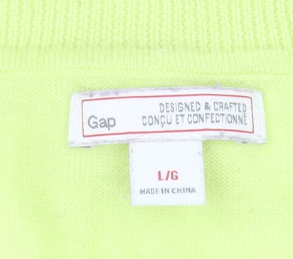 Gap Womens Grey Striped Wool Blend Crew Neck Pullover Jumper L