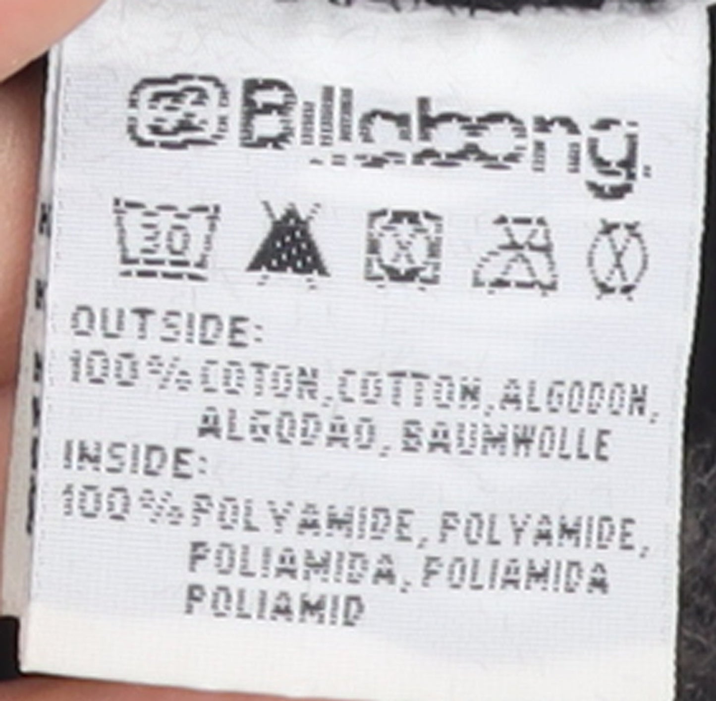 Billabong Men's Multicoloured Full Zip Hoodie Size M