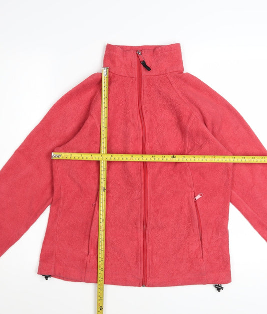 Columbia Girls Pink Fleece Full Zip Basic Jacket Size M