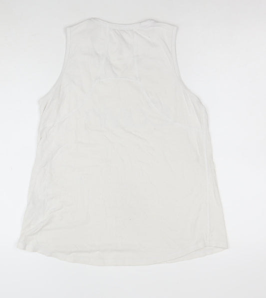 Calvin Klein Men’s White Sleeveless Performance T-Shirt - Size S